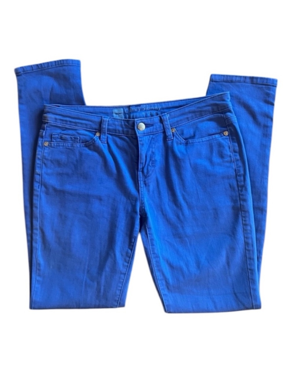 Mossimo Blue FIT 4 Curvy Skinny Premium Denim Colored Jeans